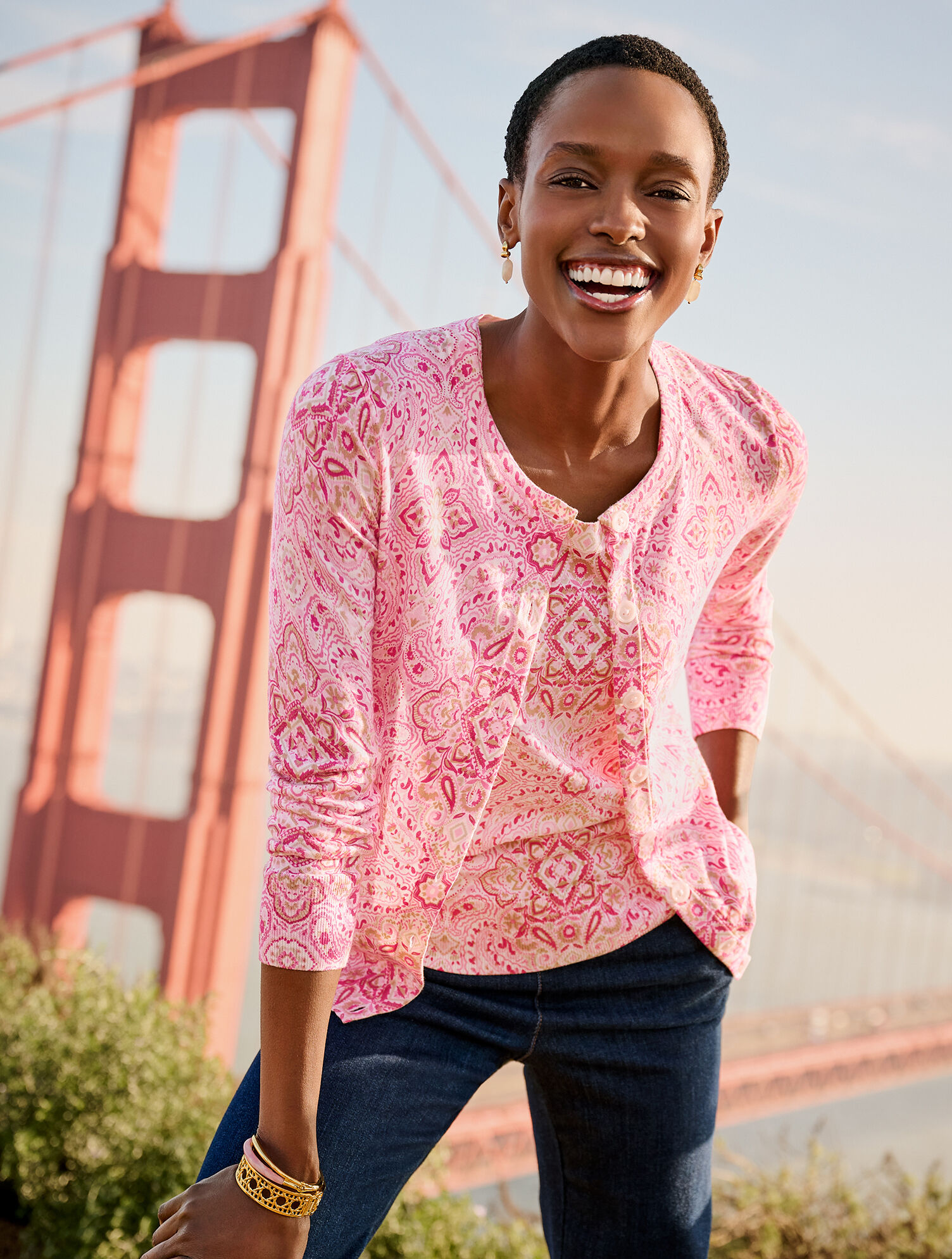 Charming Cardigan - Medallion Paisley | Talbots