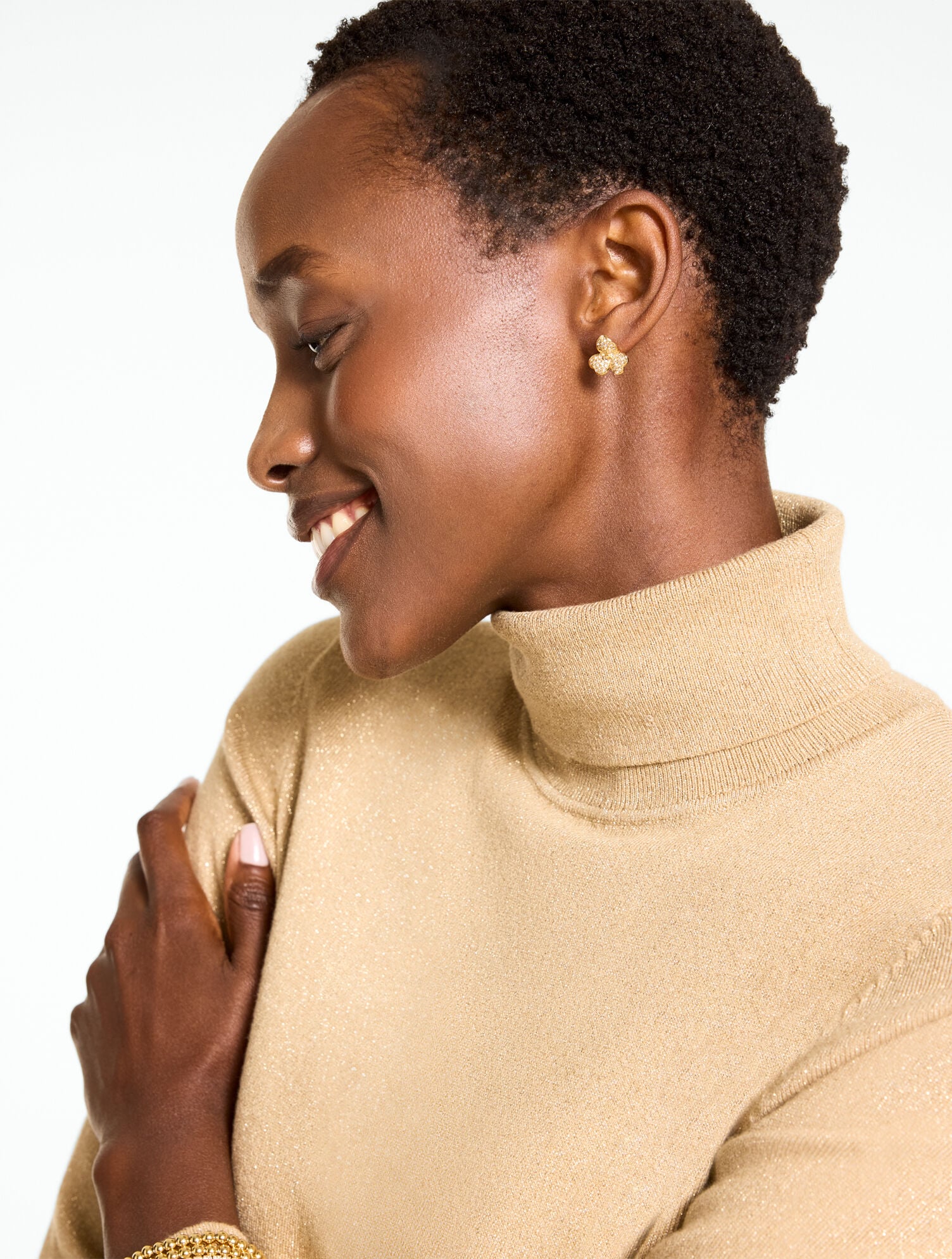 Metallic Perfect Turtleneck
