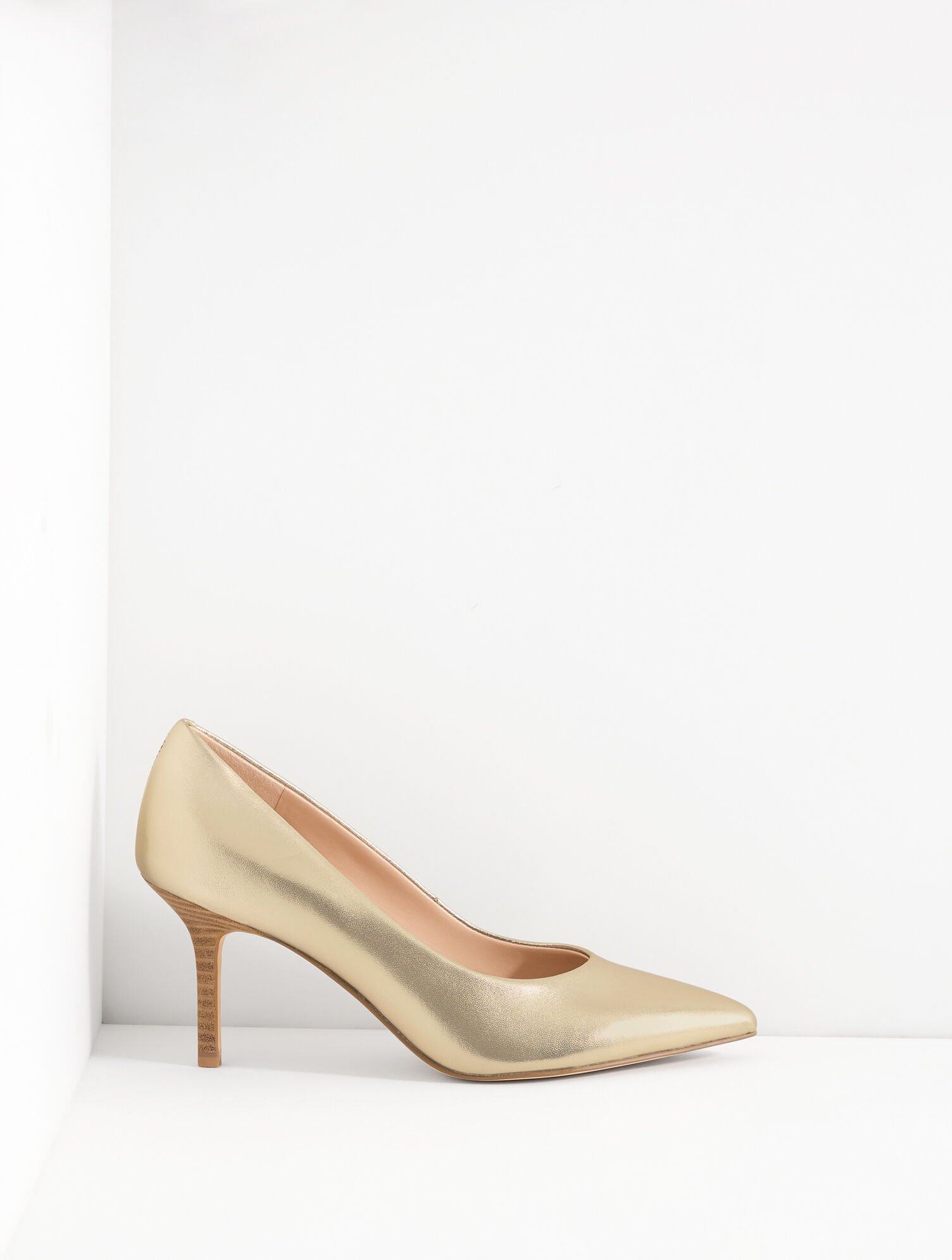 Sasha Metallic Nappa Pointed Toe Pumps