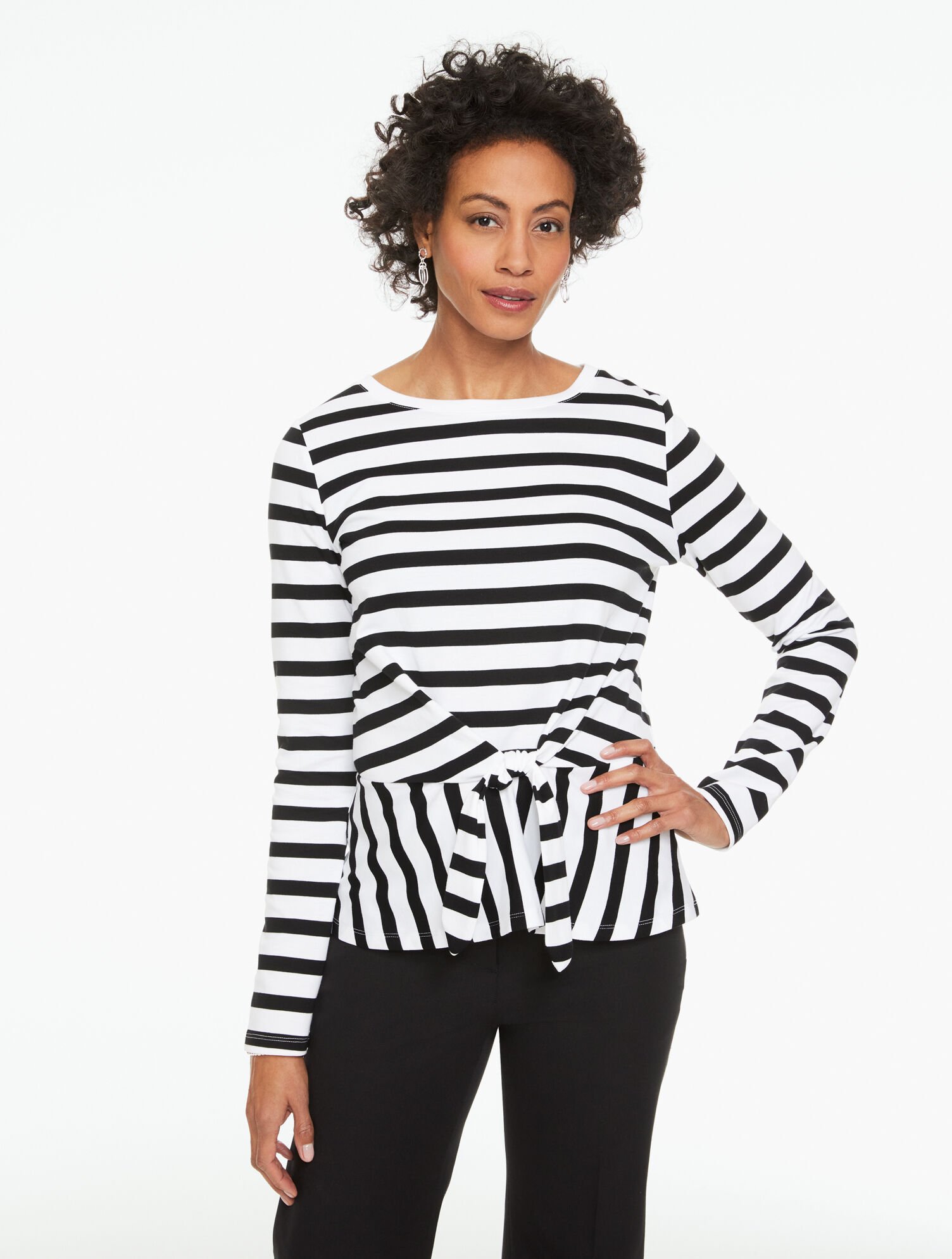 Tie-Front Top - Camden Stripe