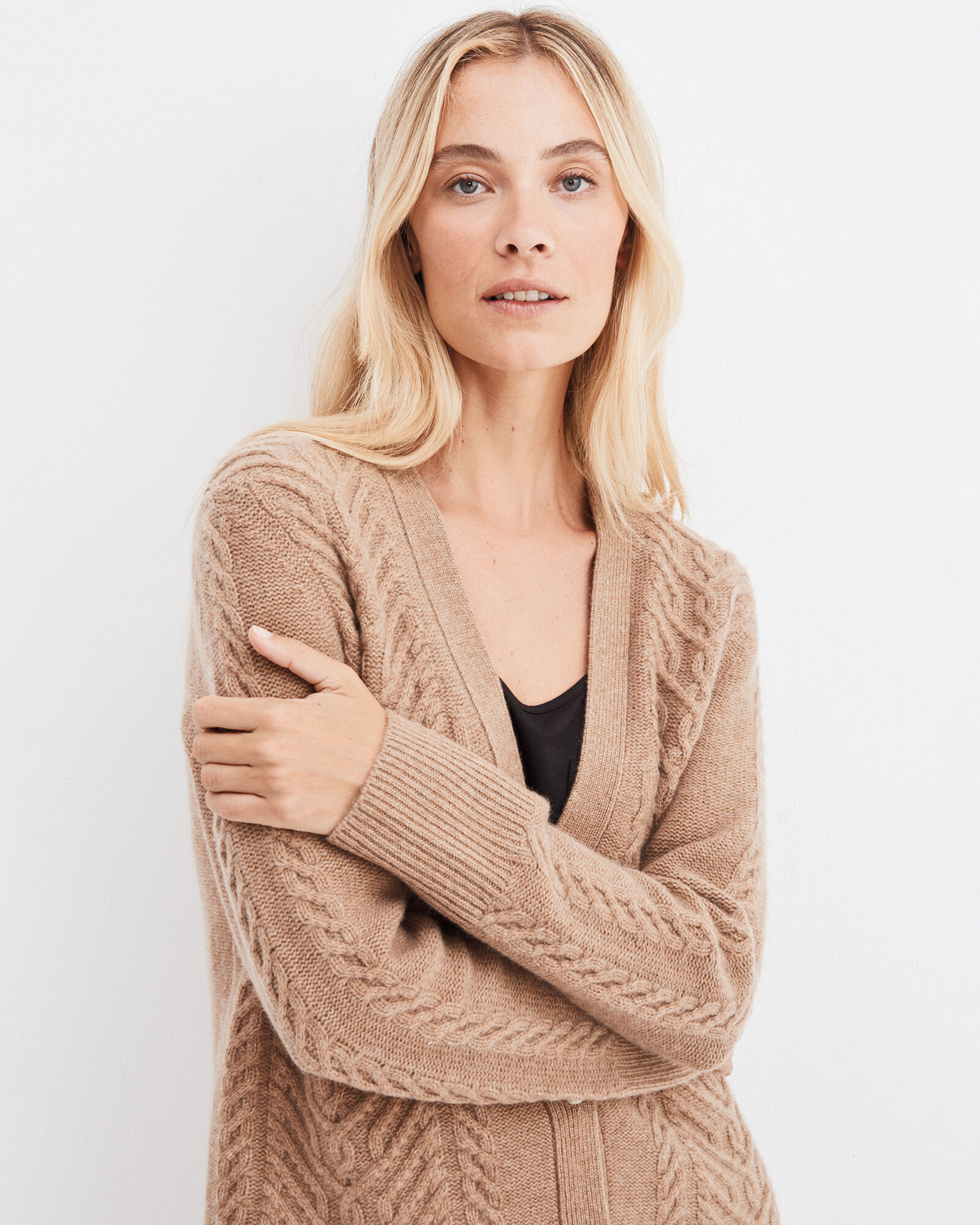 Cashmere Cable Knit Cardigan | Haven Well Within