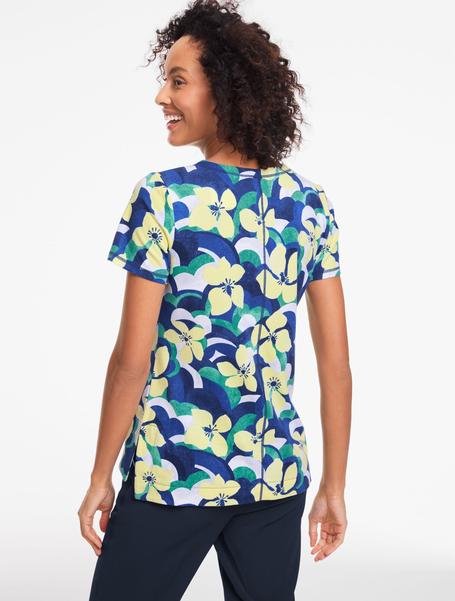Supersoft Jersey Short Sleeve Tee - Layered Blooms