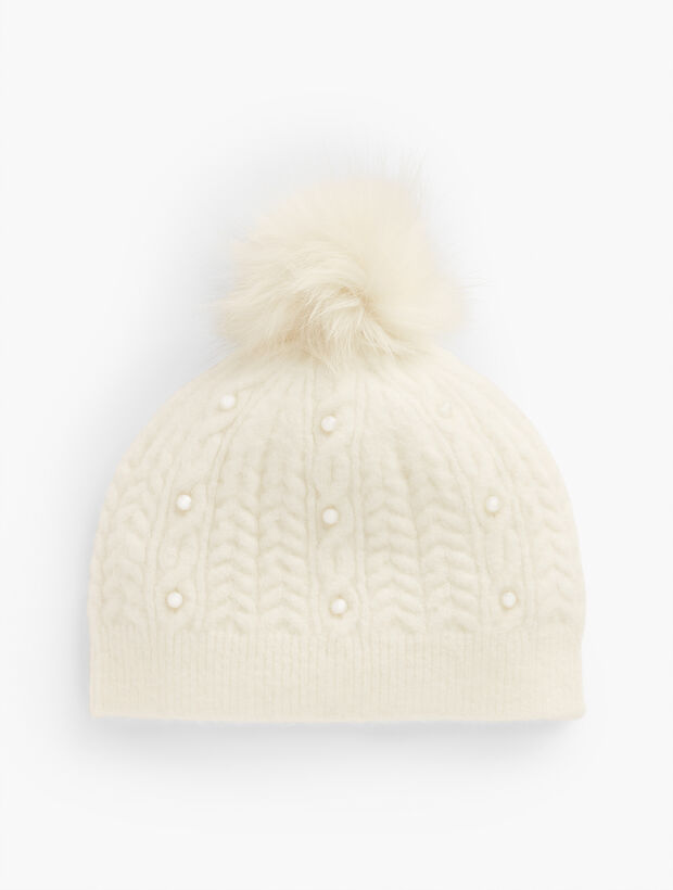 Pearl Embellished Beanie