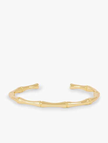 Bamboo Texture Cuff Bracelet