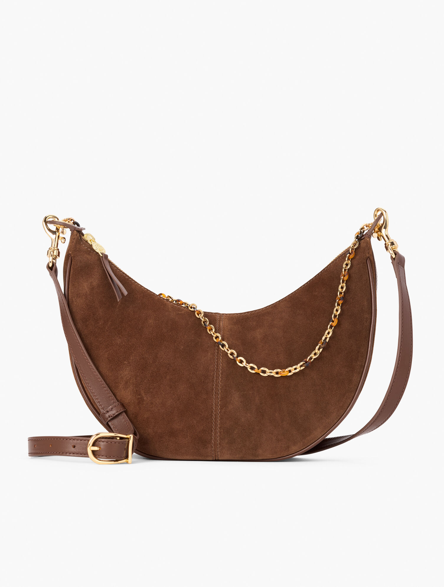 Suede Crescent Bag | Talbots