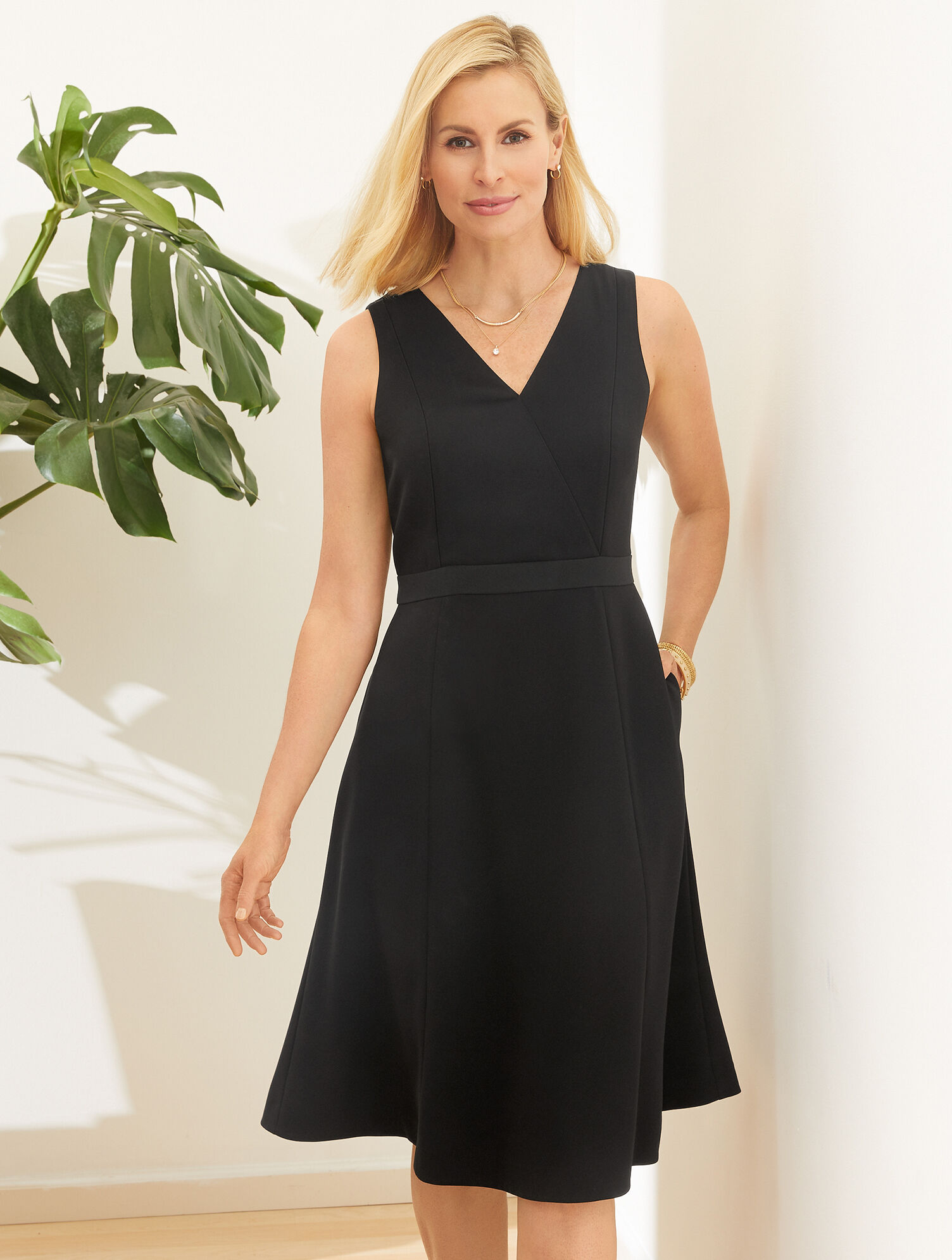 Easy Travel Fit & Flare Dress | Talbots