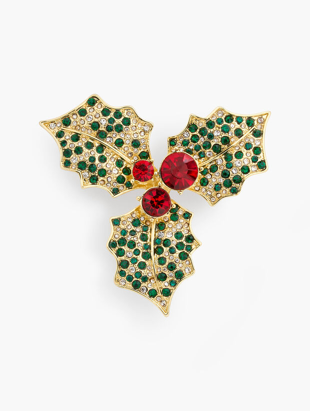 Jolly Holly Brooch