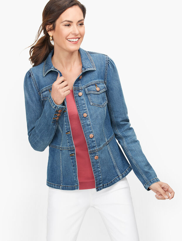 Tailored Denim Jacket Caroline Wash Talbots