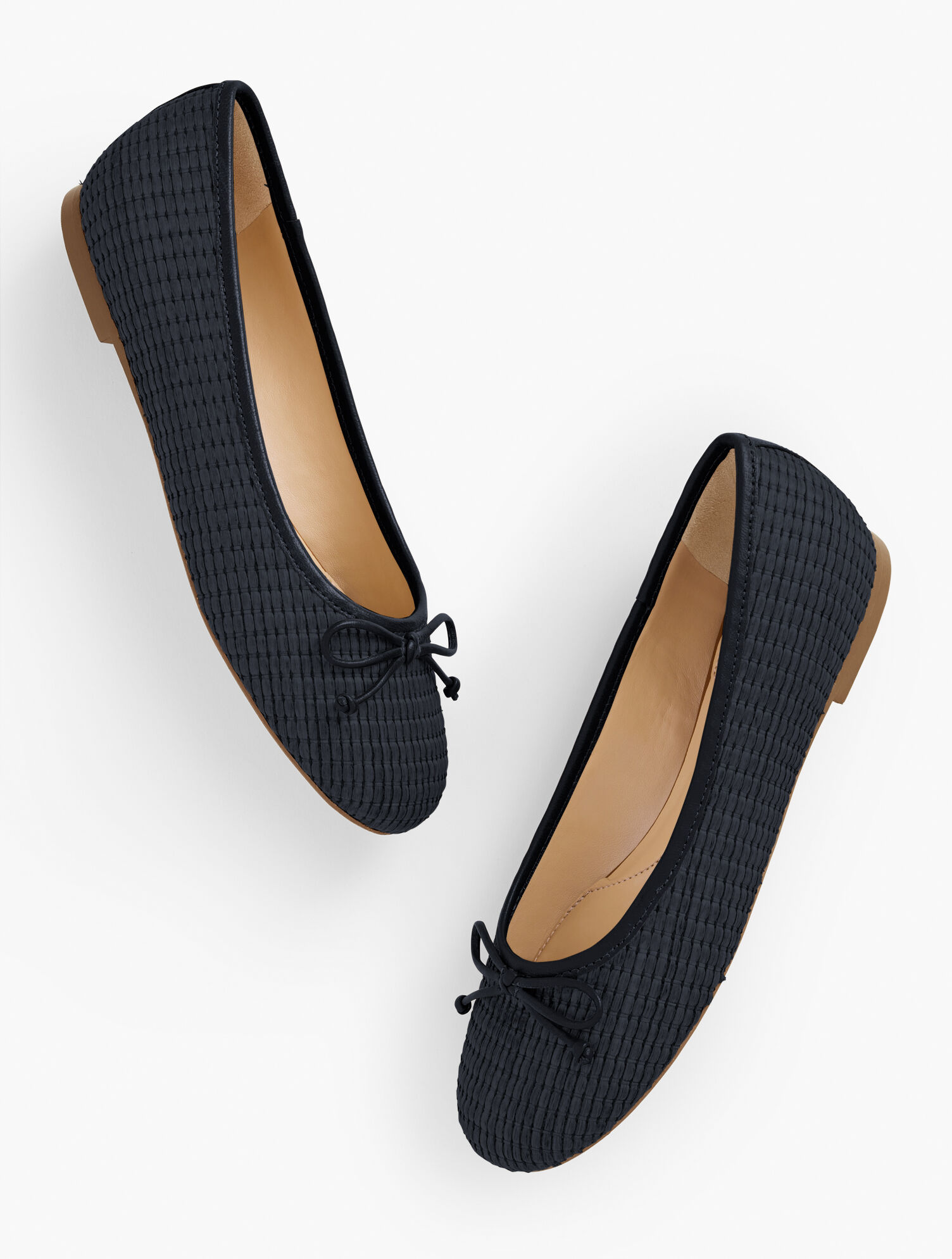 CC 25 Ballet Flat Black Raffia