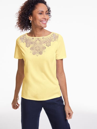 Burnout Jersey Short Sleeve Top