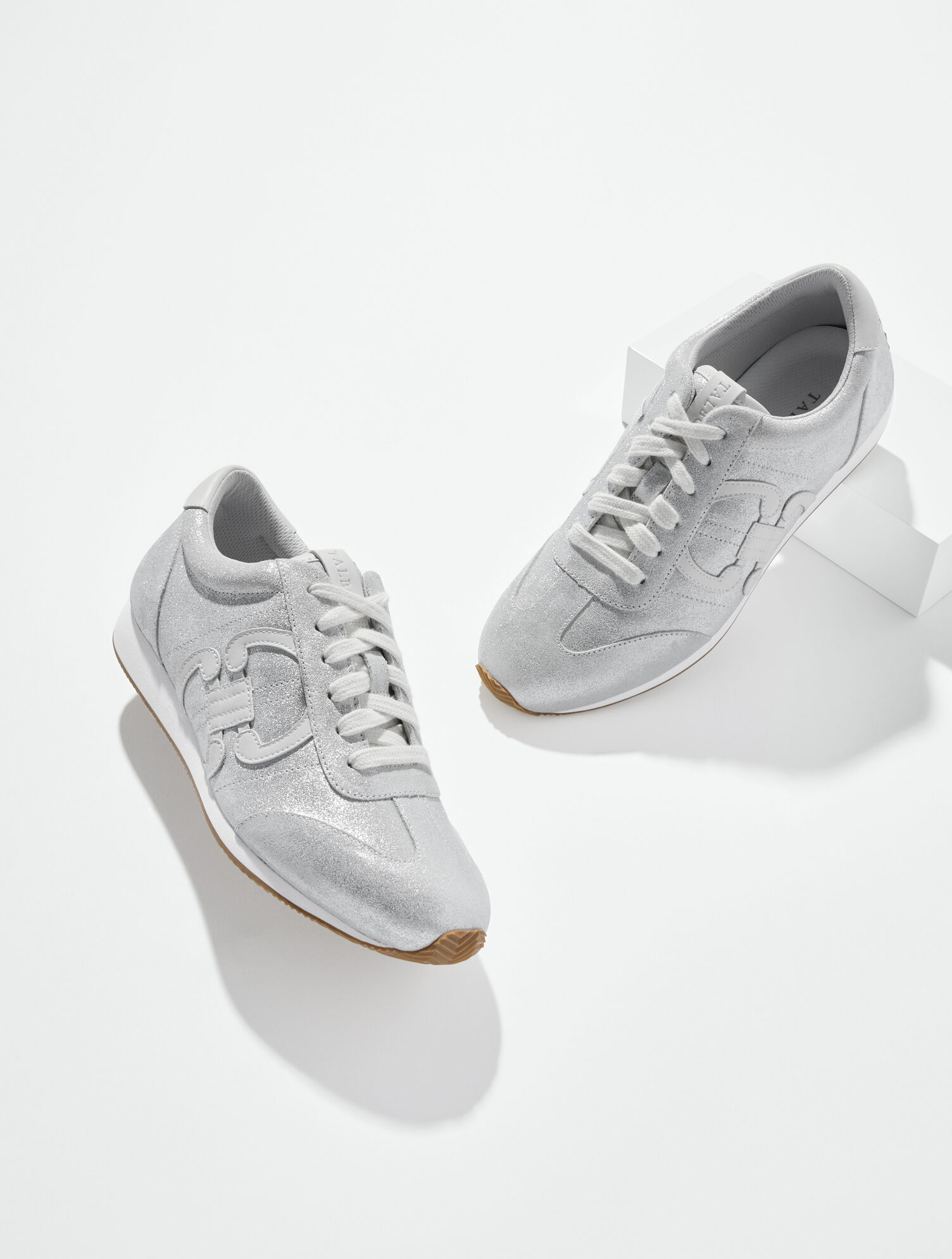 Alex Status Metallic Suede Sneakers