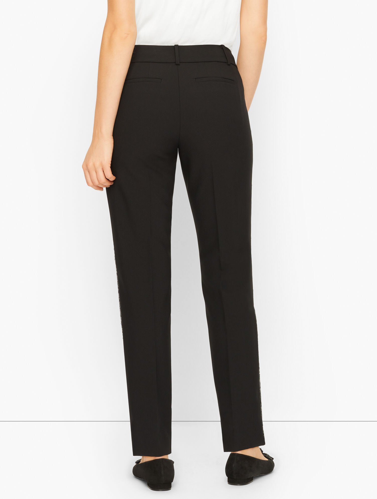 Talbots Hampshire Ankle Pants - Sequin Stripe