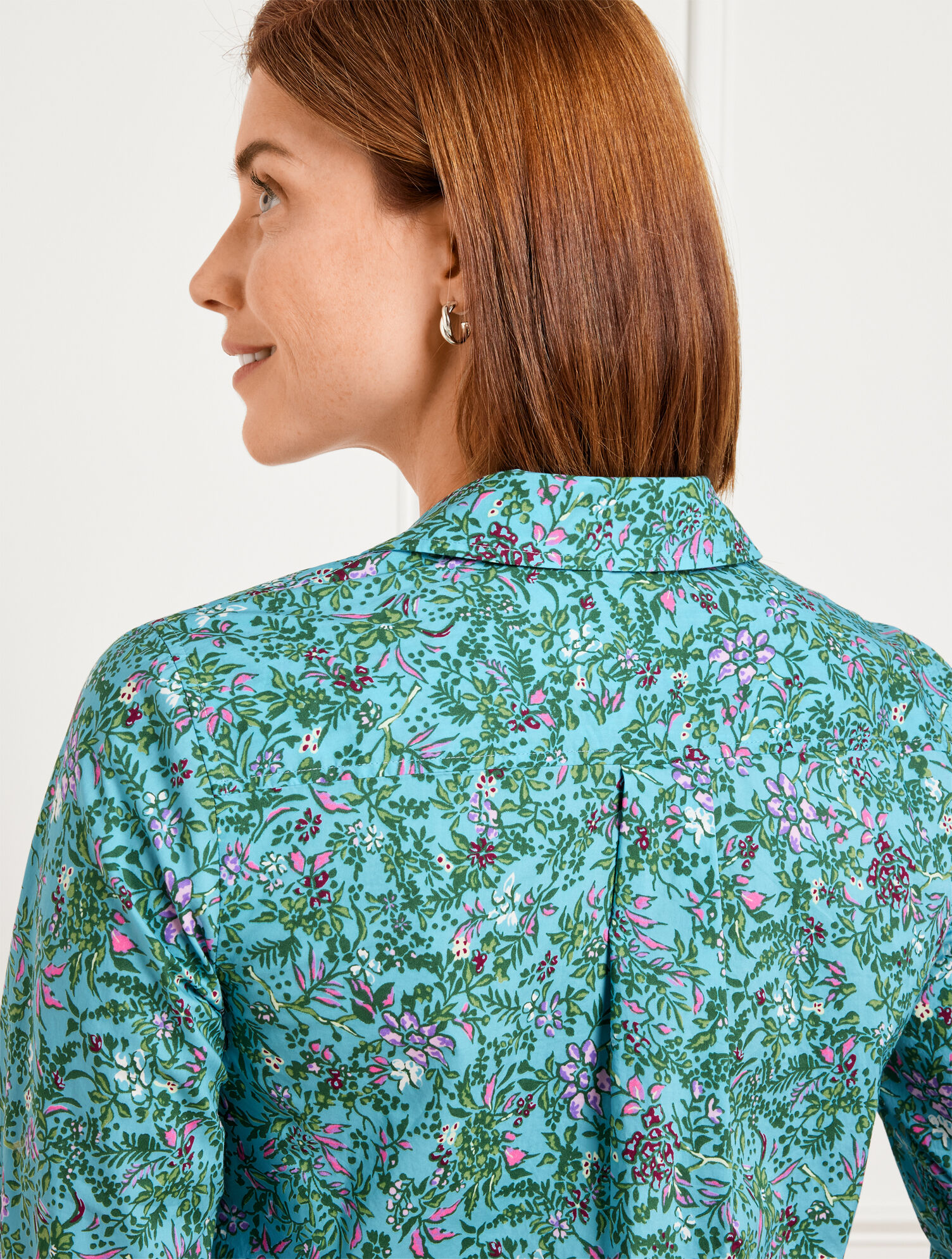 Modern Classic Shirt - Leafy Floral | Talbots