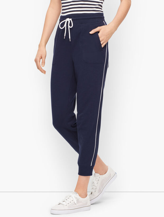 Piped Terry Joggers