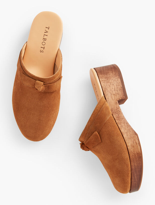 Winni Suede Clog Mules