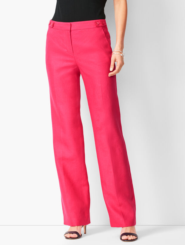 Talbots Windsor Wide-Leg Linen Pants
