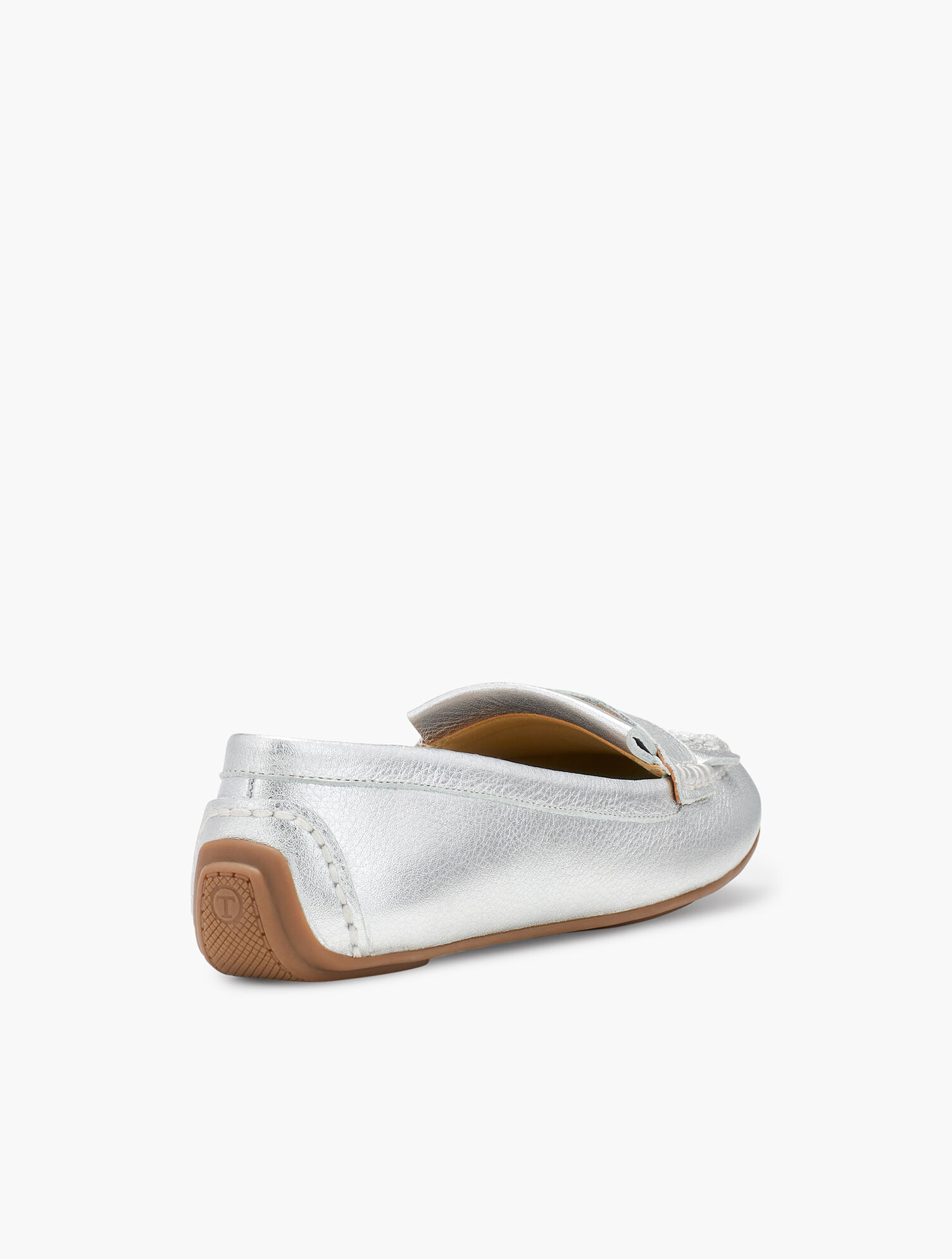 Everson Kiltie Penny Keeper Driving Moccasins -Metallic