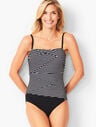 Miraclesuit&reg; Bandeau Tiered One-Piece - Stripe
