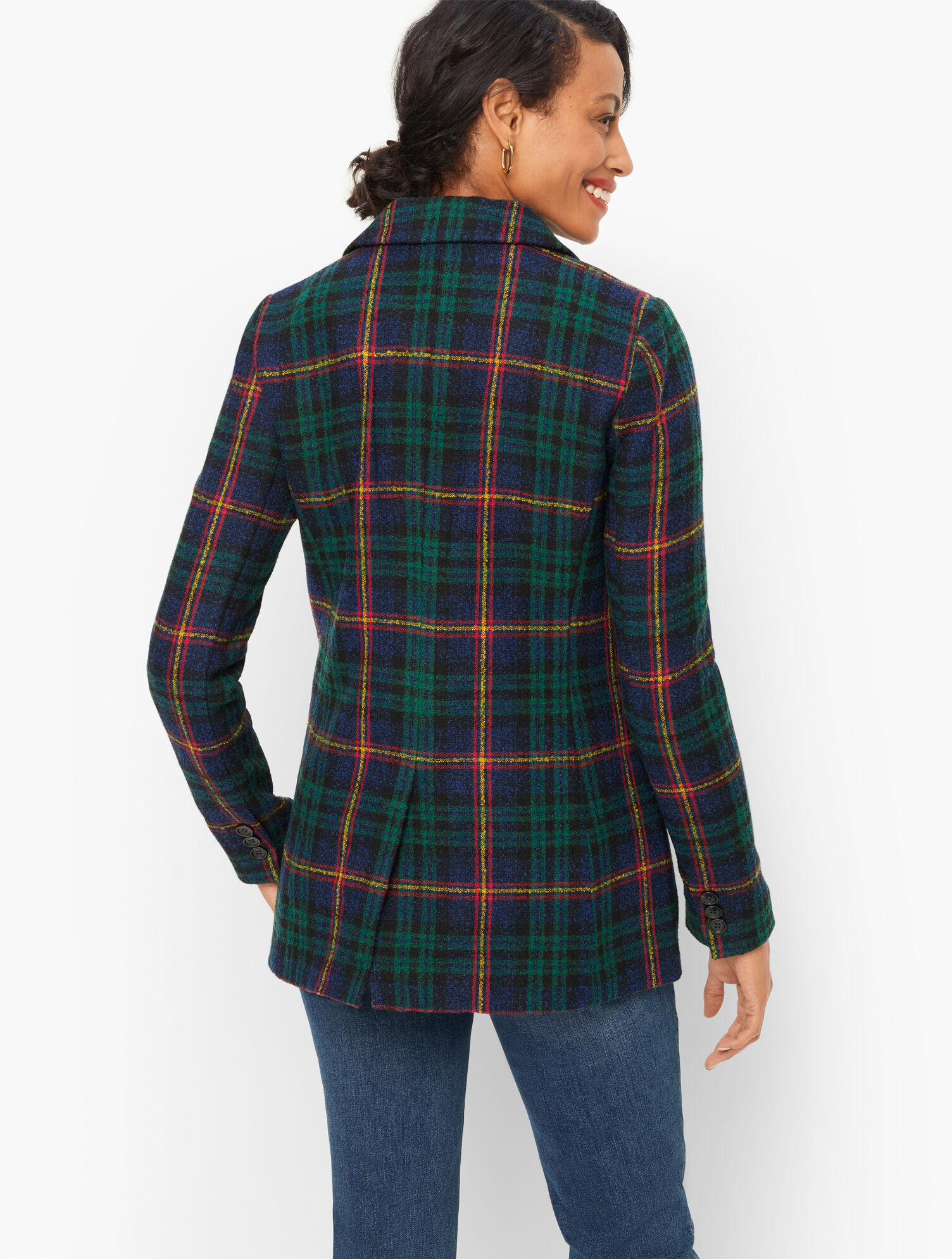 Relaxed Boucl&eacute; Blazer