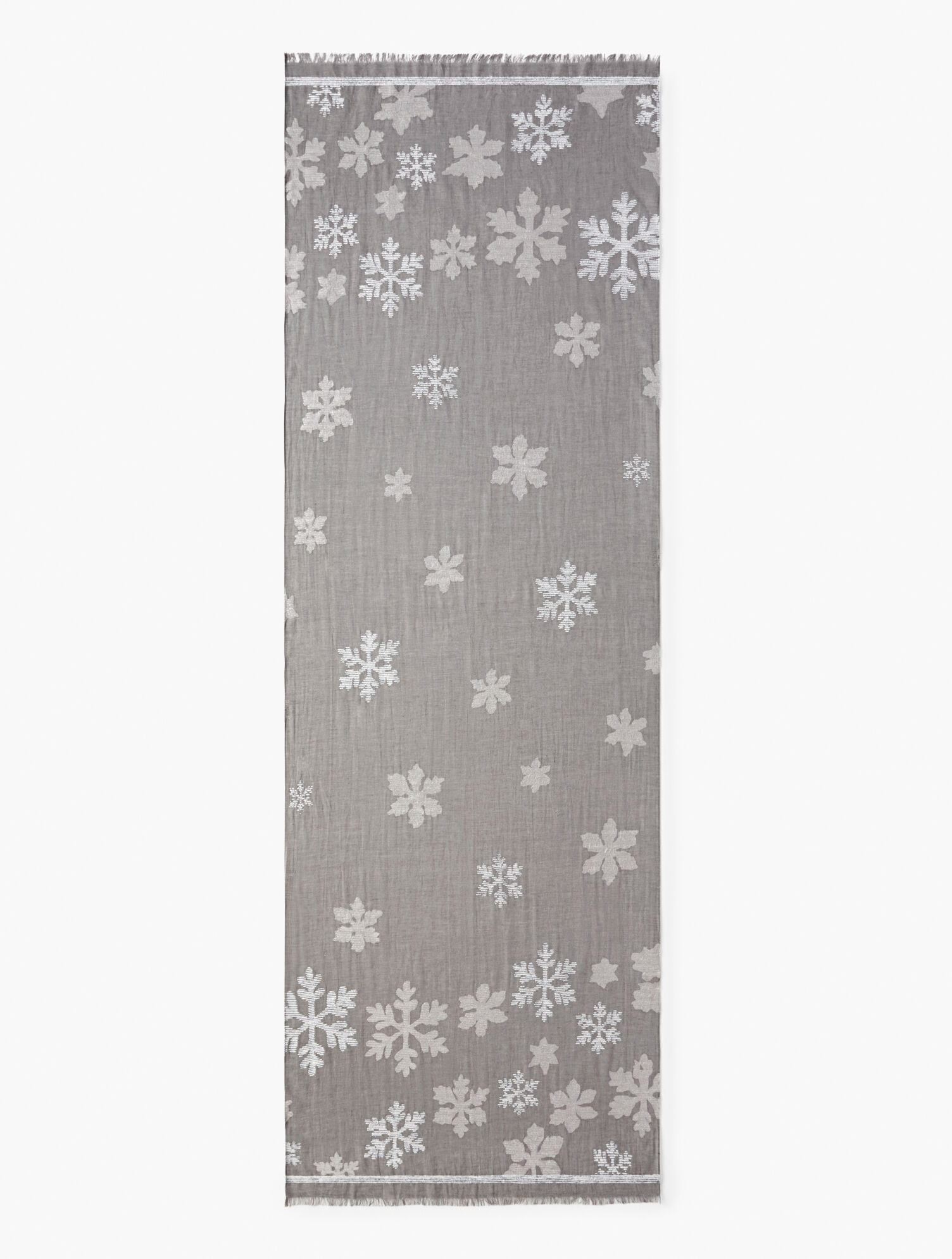 Snowflake Jacquard Half Open Pullover