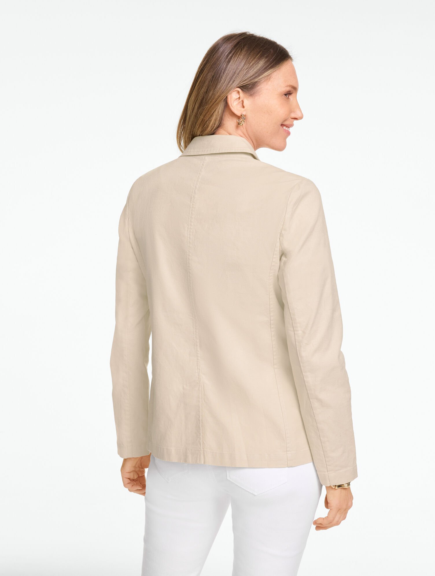 Stretch Linen Blazer