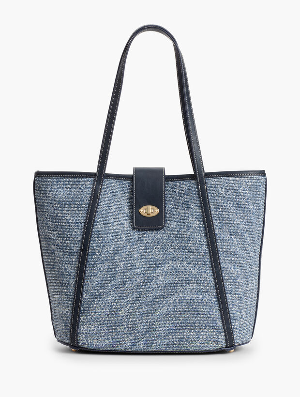 Packable Paper-Straw Tote Bag