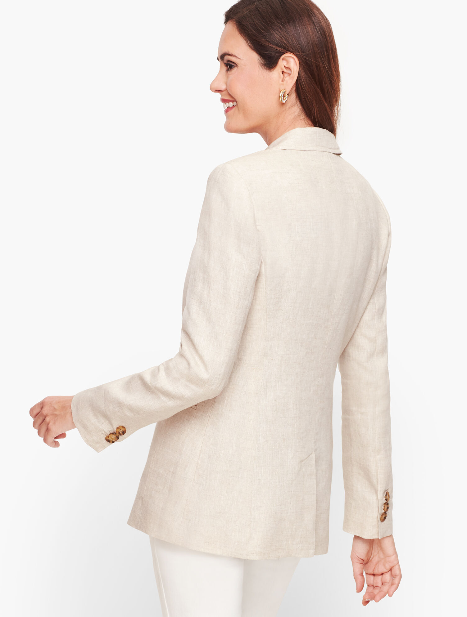 Classic Linen Blazer - Solid