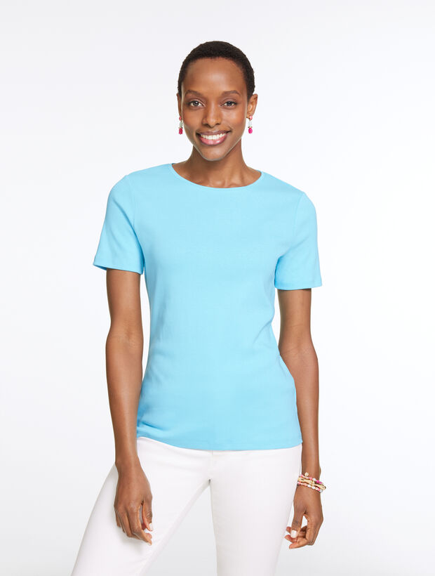 Pima Cotton Crewneck Tee