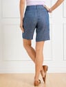 Pleated Linen Shorts - Chambray