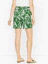 Palm Leaf Tie Waist Shorts