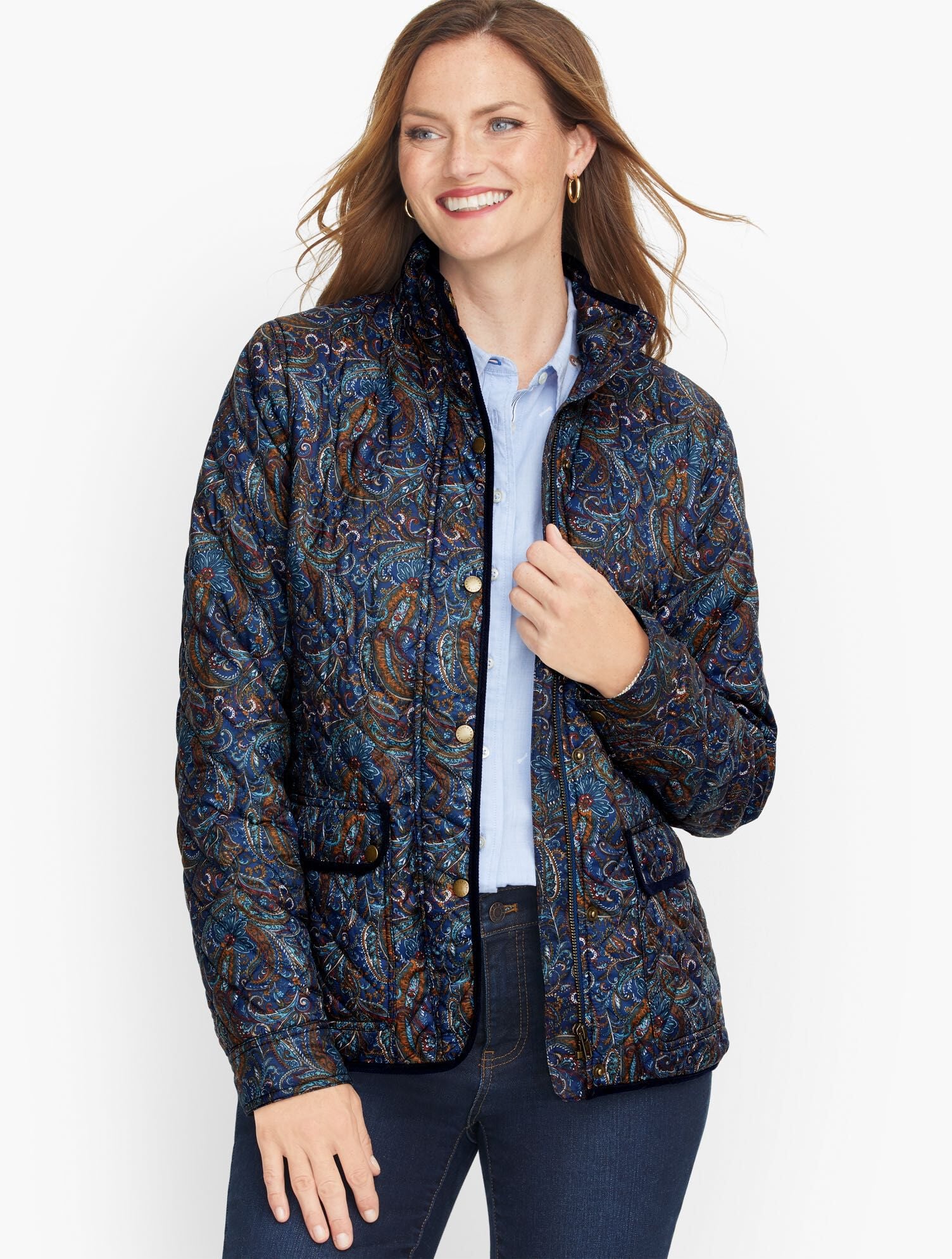 Paisley Quilted Jacket | Talbots