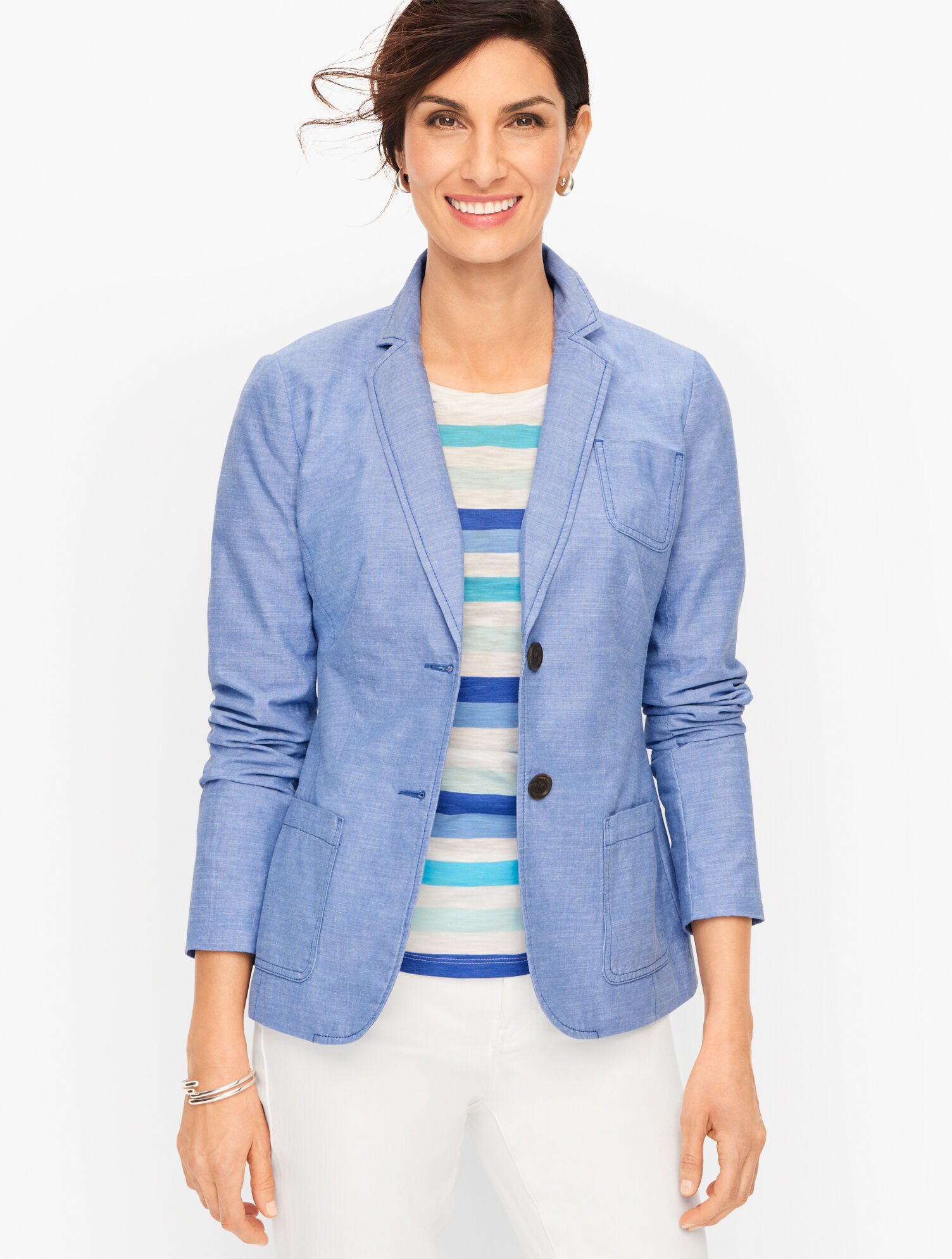 Summer Blazer - Newport Chambray | Talbots