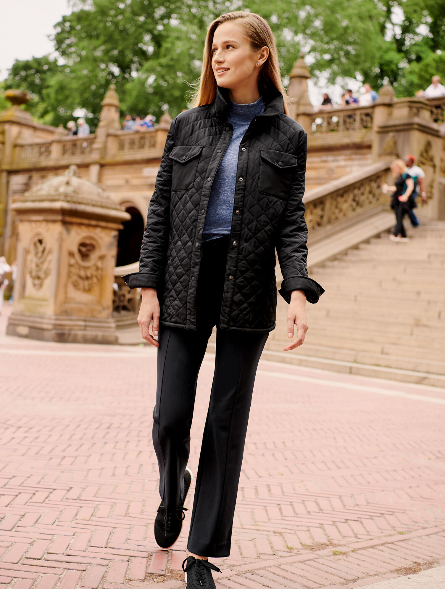 Quilted Shirt Jacket Talbots