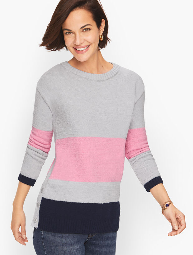 Colorblock Terry Pullover