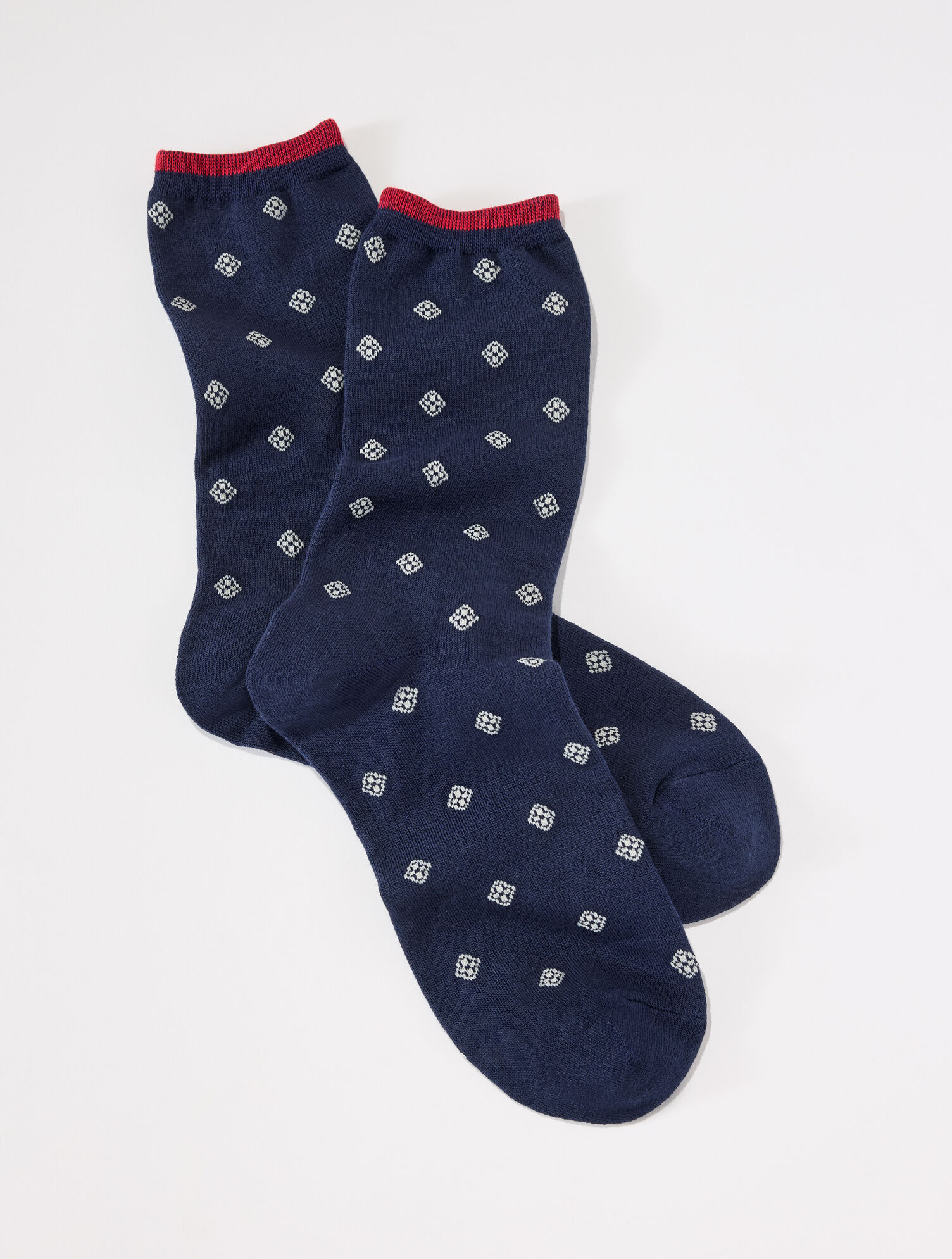 Ditsy Foulard Trouser Socks
