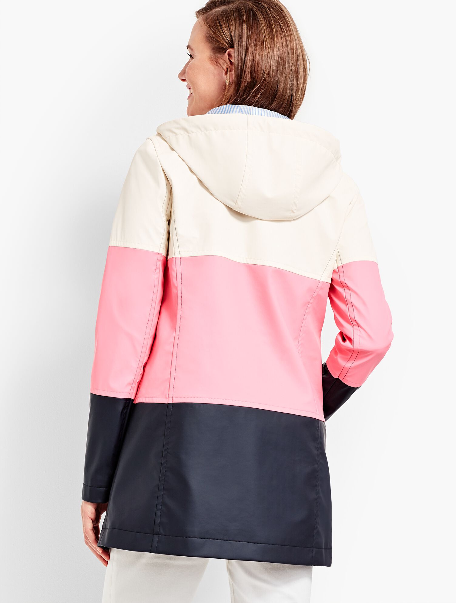 Colorblock Raincoat