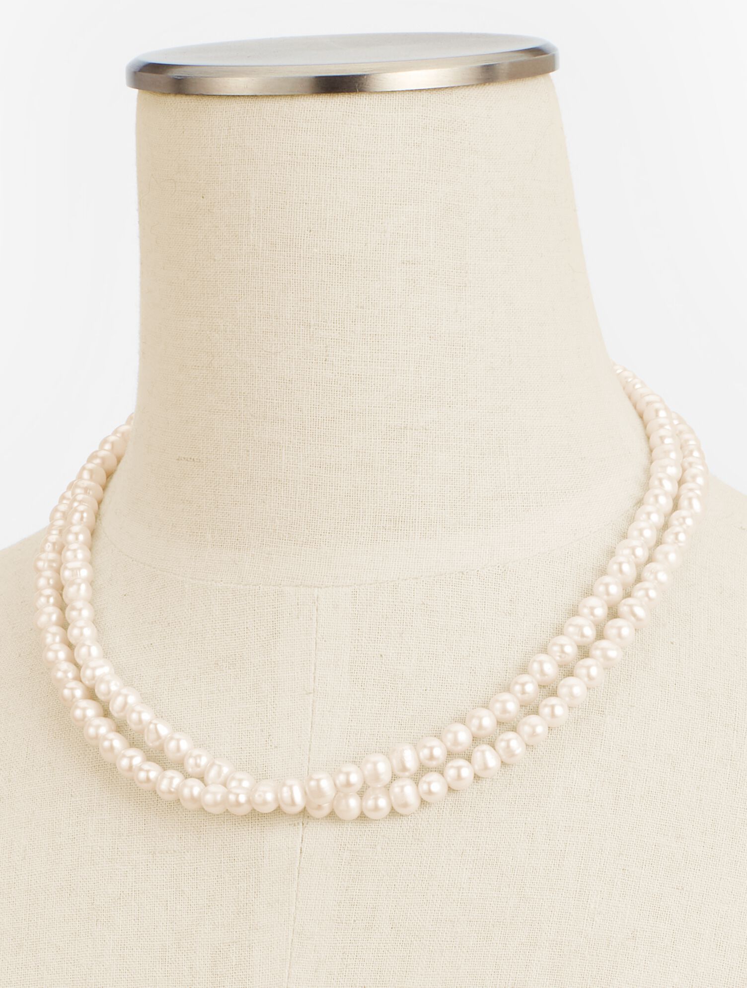 Double-Strand Freshwater Pearl Necklace