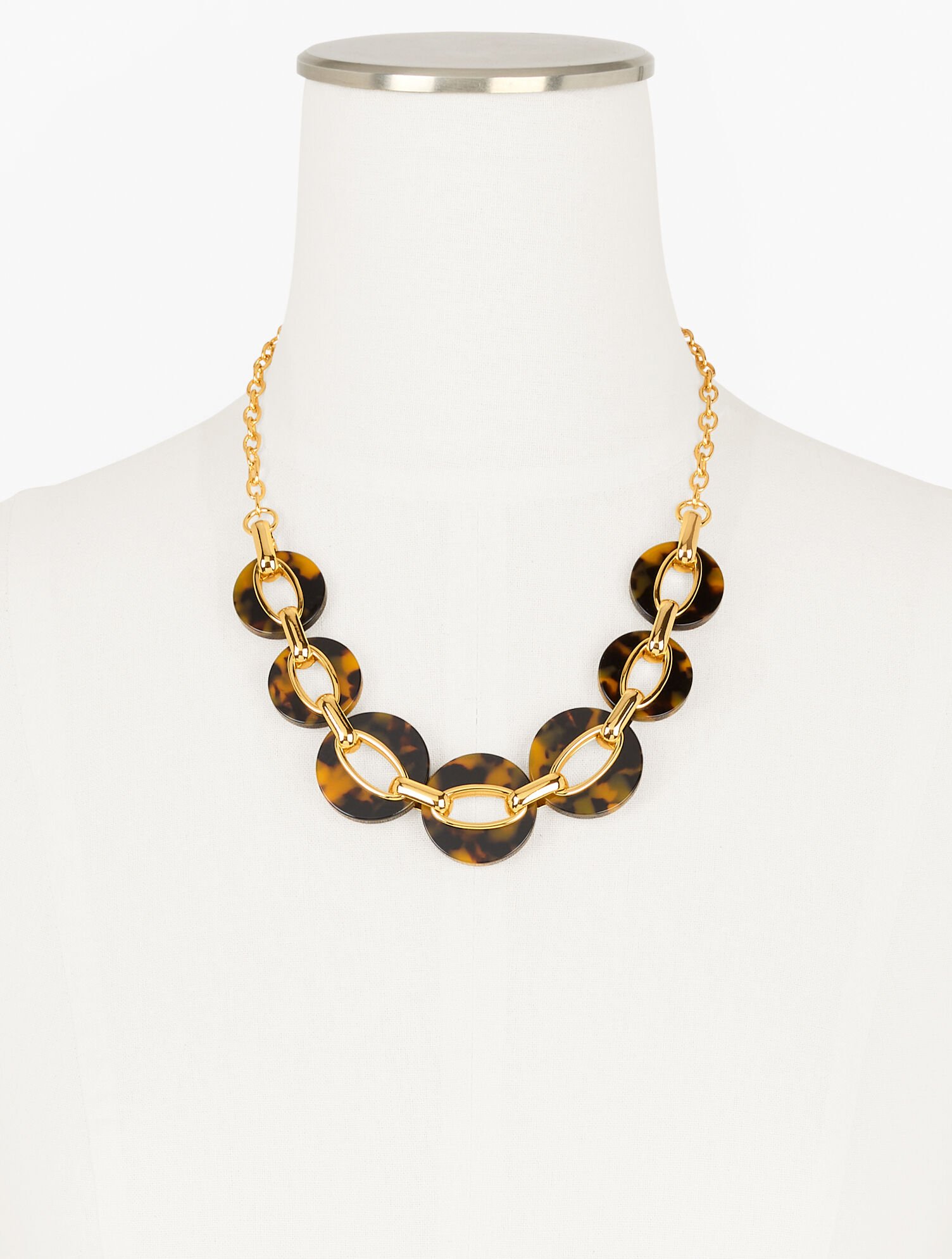 Tortoiseshell Statement Necklace Talbots