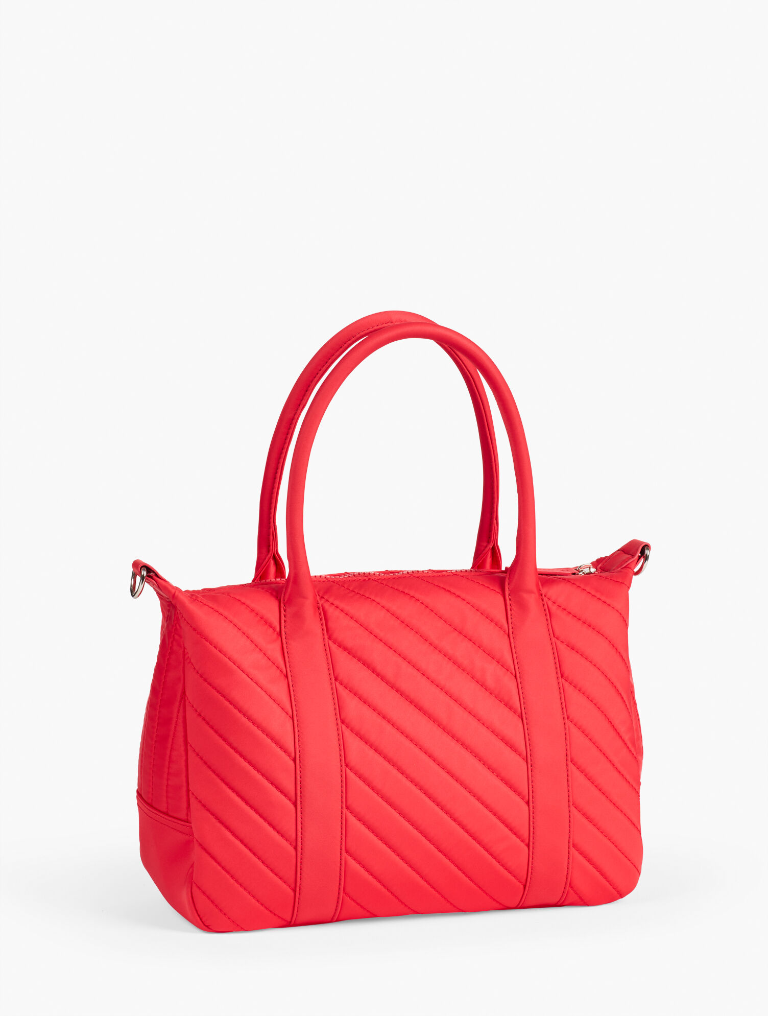 Quilted Nylon Satchel