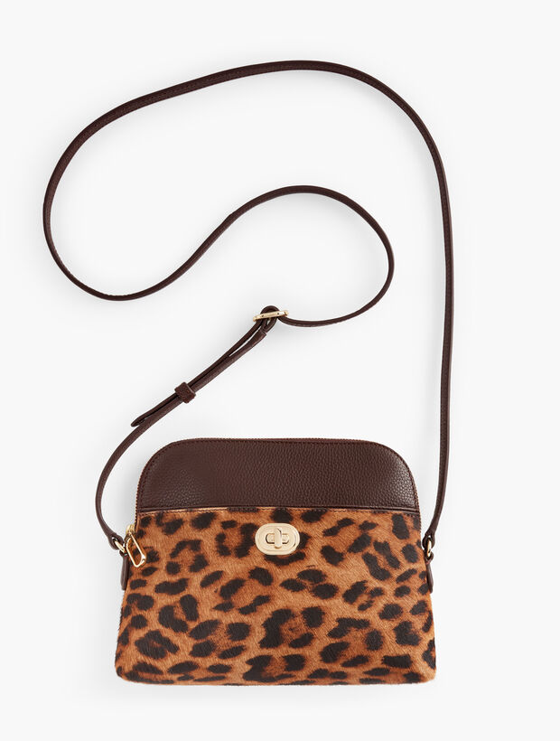 Calf Hair Crossbody Bag - Leopard