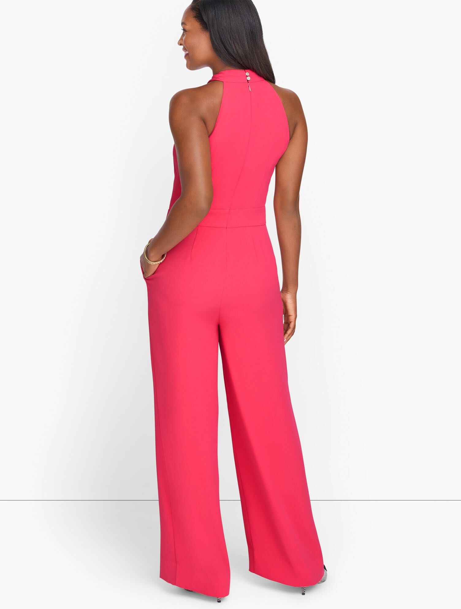 Crepe Halter Neck Jumpsuit