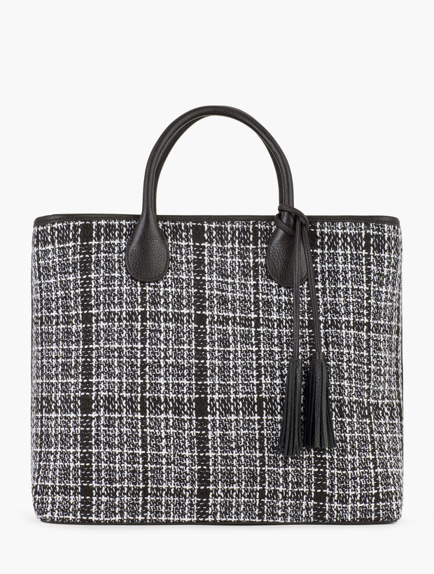Talbots Wallets Bouclé Statement Tote Bag | Talbots