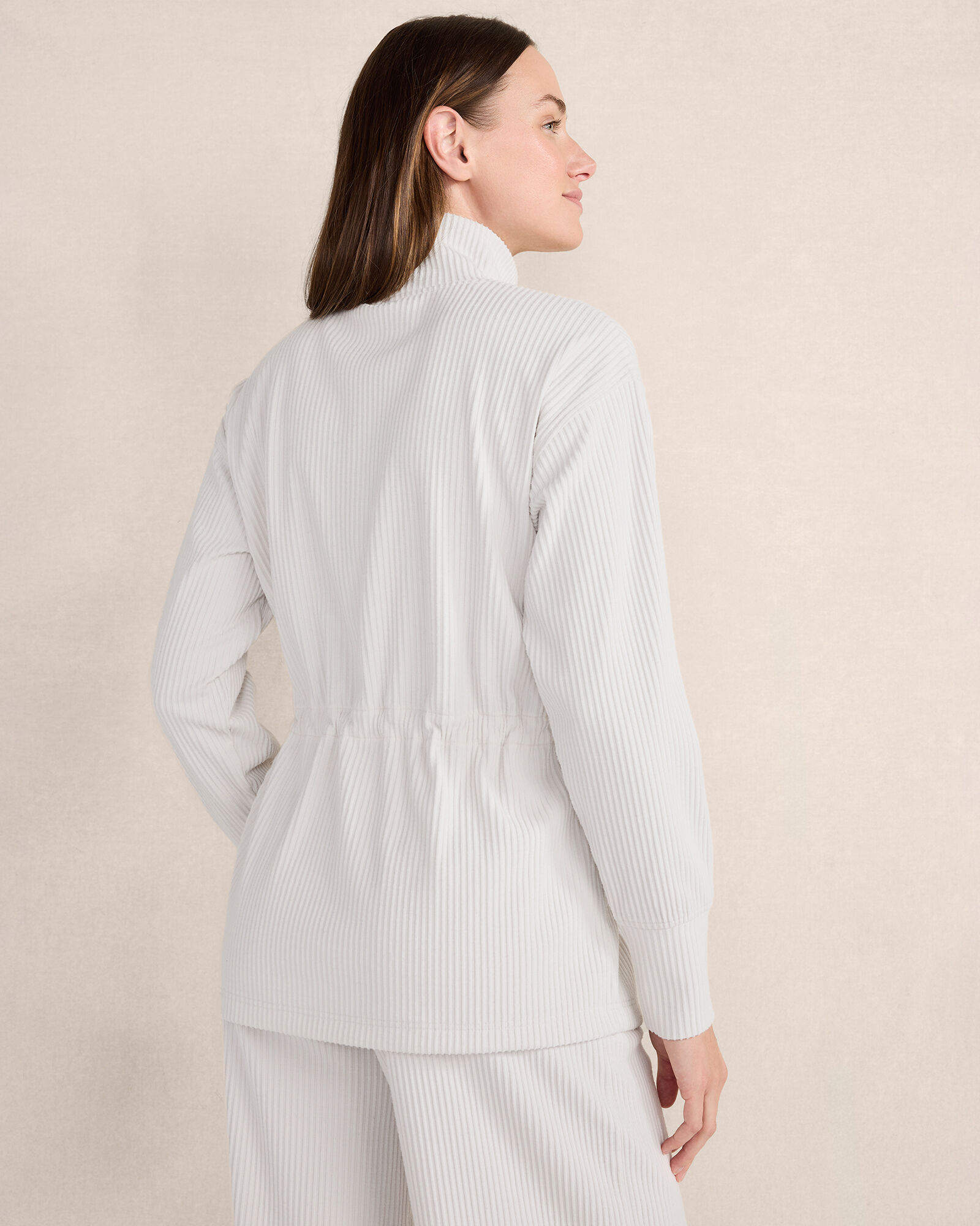 Ottoman Rib Drawstring-Waist Tunic | Haven Well Within