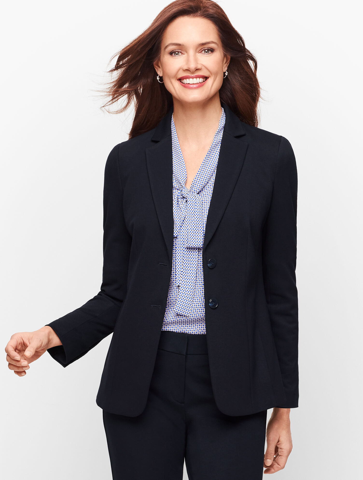 Italian Luxe Knit - Two Button Blazer