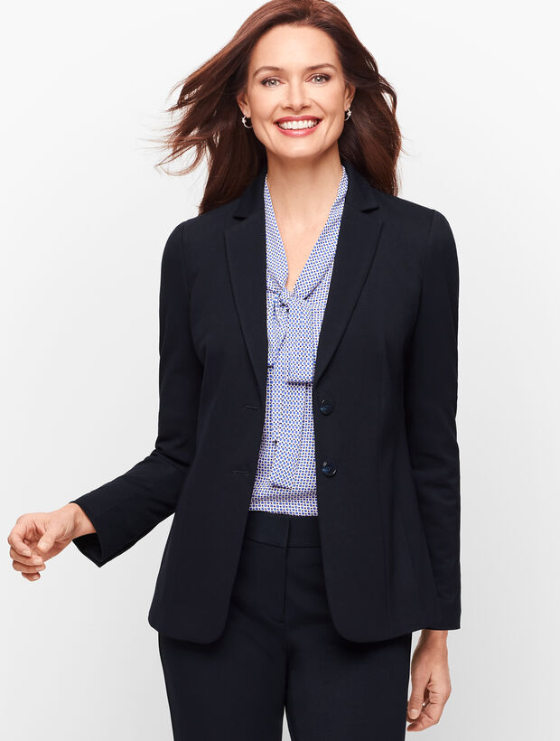 Italian Luxe Knit - Two Button Blazer