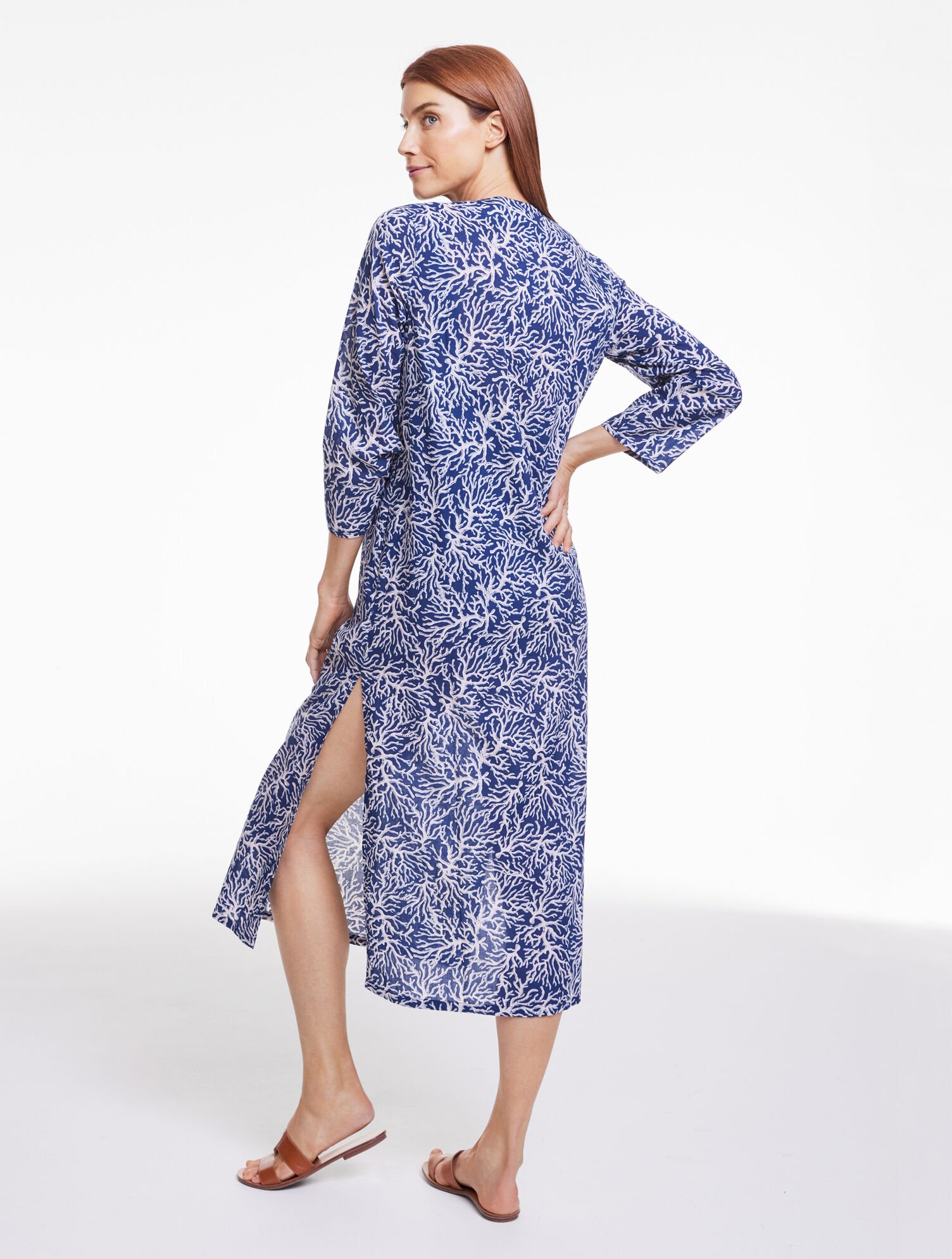 Aqua Club Maxi Caftan Cover-Up