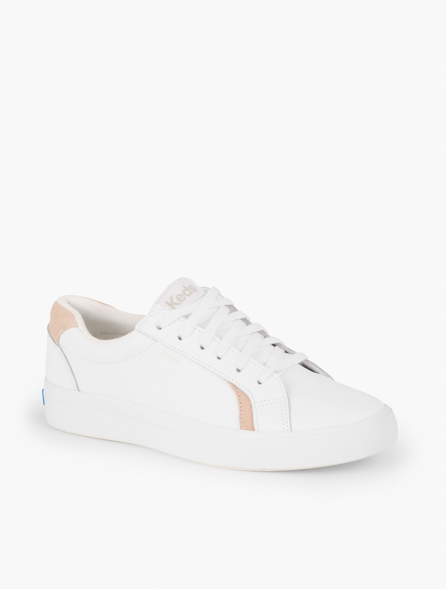 (取寄) ケッズ レディース パシュート レース アップ Keds women Pursuit Lace Up White / Black Leather Keds® Pursuit Lace Up Sneakers | Talbots