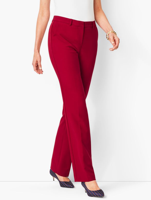Italian Luxe Double-Cloth Barely Boot Trouser