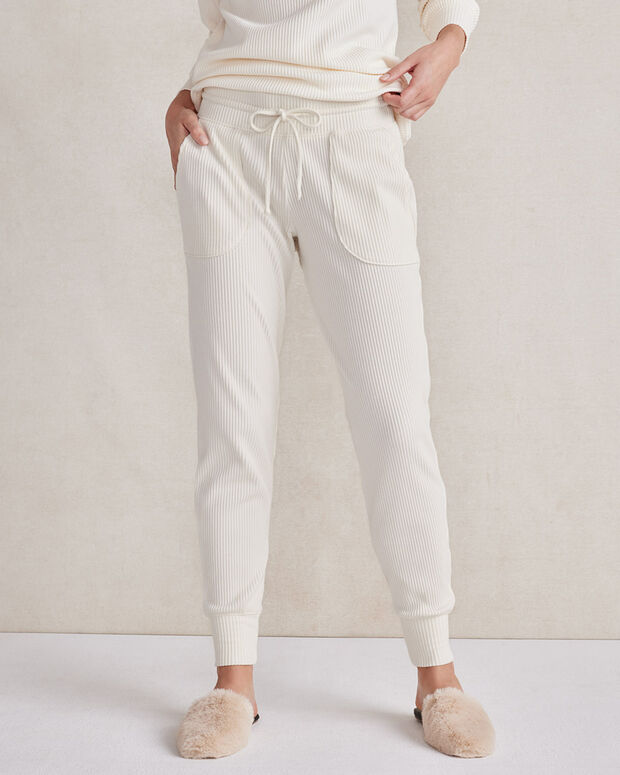 Velour Ribbed Joggers