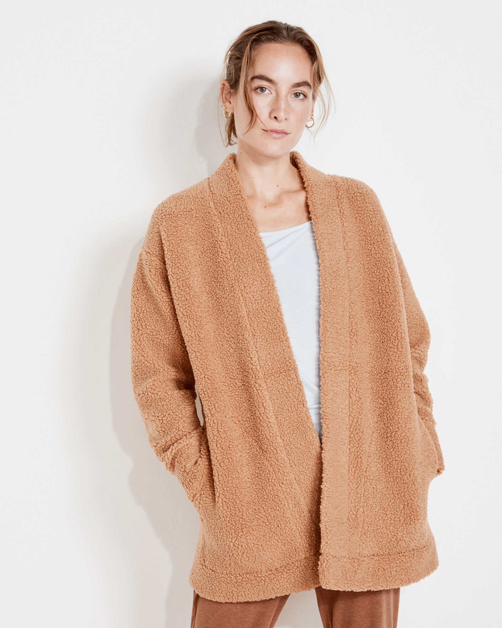 Sherpa Open Front Cardigan Haven Well Within
